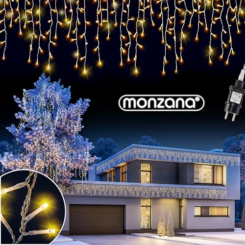 Monzana® Lichterkette 400 LED Außen Innen 15m Regenlichterkette...