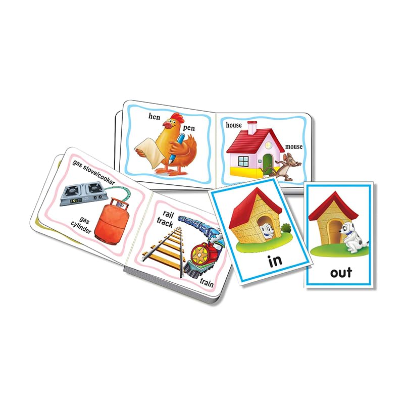 Image of Creative's Pre-School Learning Pack 2 - Early Learning Kit for Kids - 4 Educational Board Books & 144 Self-Correcting Activity Cards - Develops Vocabulary, Reading & Thinking Skills- Ages Age 3 & Up
