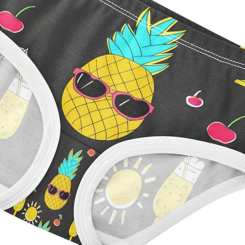 Colorful Pineapples Sunglasses Toddler Girls's Underwear 2T 202c12404