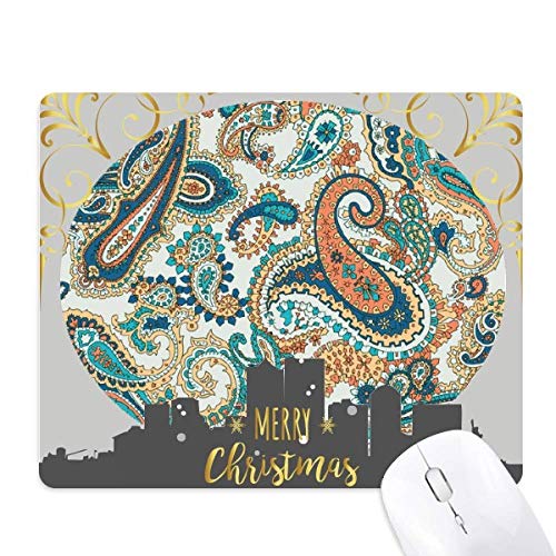 Tapis de souris nuit de noël poisson bleu orange idéal pour décorer votre espace télétravail