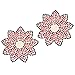 HEALLILY 1 par de Cubiertas para Pezones Pegatinas de Diamantes de Imitación Flores Pasties Sujetador Sexy Pétalos de Pecho Pezón Cubre Cinta de Elevación Reutilizable Push Up Nippleless