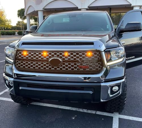 Kit 4 luces LED ámbar para parrilla frontal Toyota Tundra 2018-2021 miniatura 4