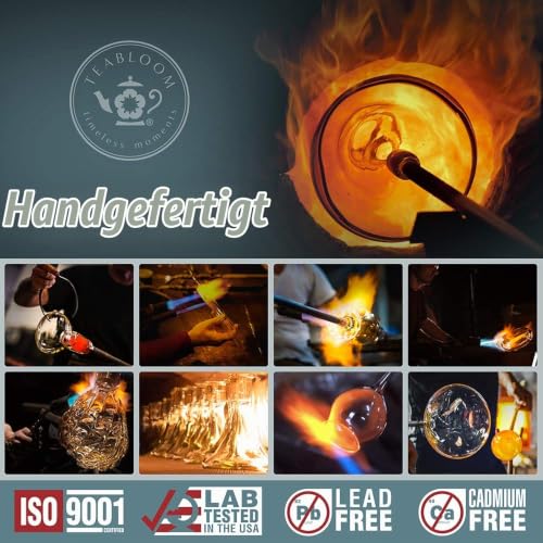 Teabloom Classica Teekanne für jeden Tag - Herdplattensichere Teekanne aus Glas - 1200ml Fassungsvermögen - Herausnehmbares Tee-Ei aus… – Ansicht 6