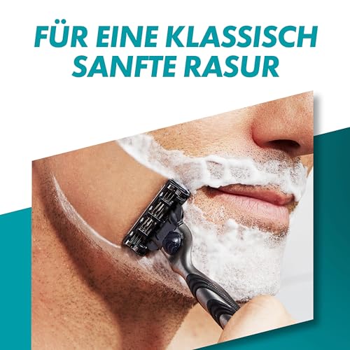 Gillette Mach3 Rasierer Herren — Inkl. 1 Nassrasierer, 1 Rasierklinge mit 3-Fach Klinge — Schwarz 3