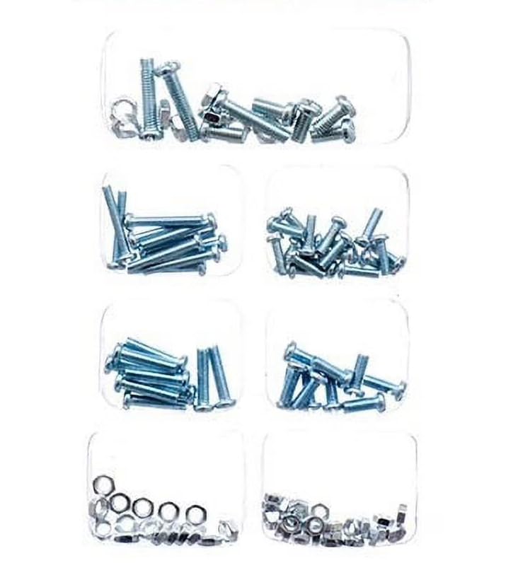 Bolt & Nut Set, 106 pcs/Pk, Assorted Sizes