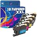 Produktbild Tito-Express PlatinumSerie 10 Patronen XXL kompatibel mit Brother LC-121 LC-123 DCP-J132W 152W 152WR 172W 4110DW 4110W 552DW 752DW MFC-J245 285DW 4310DW 4410DW 4510DW 4610DW 470DW 4710DW 475DW