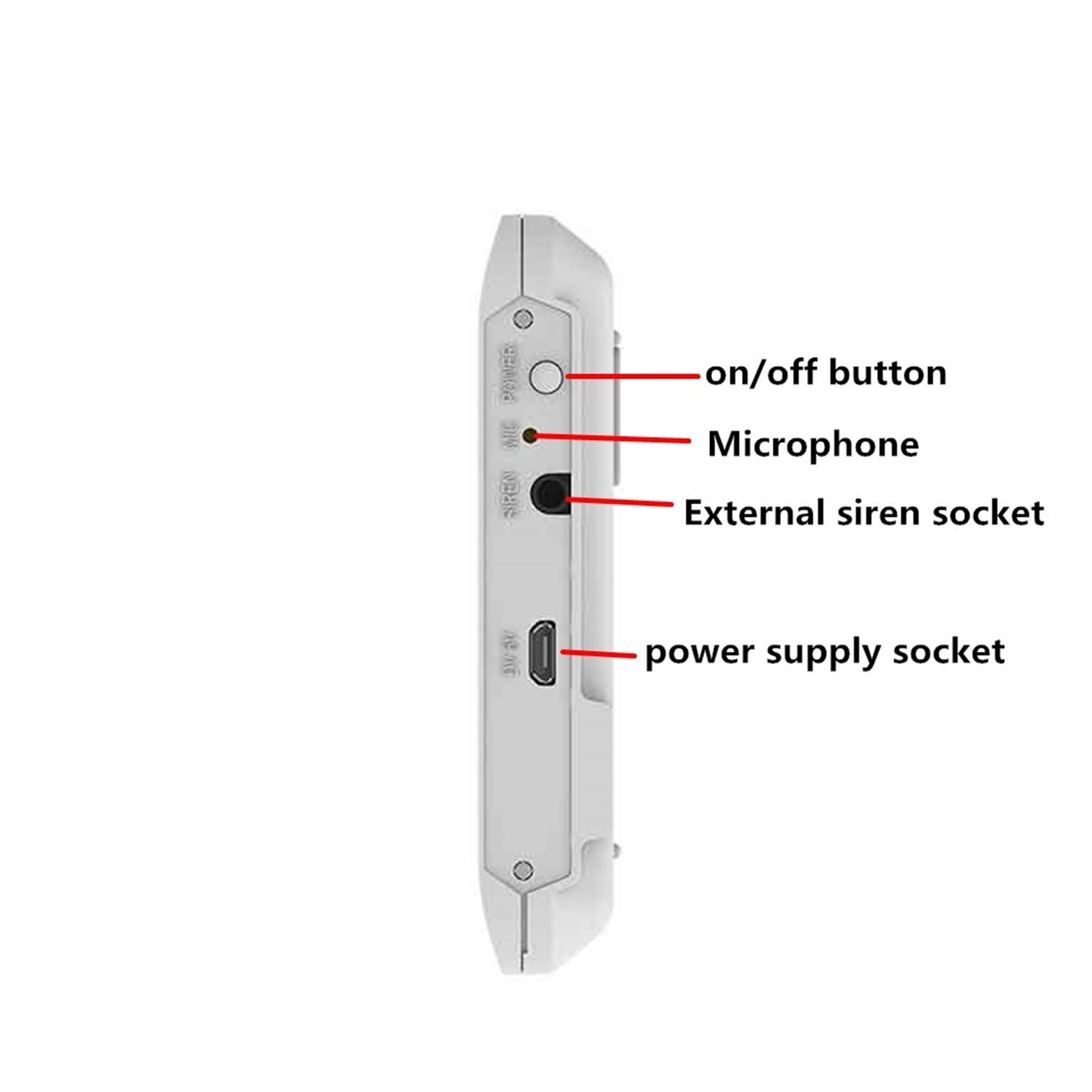Kit Allarme Casa, 4.3 pollici WiFi 3G GSM. di allarme for la sicurezza della casa della sicurezza wireless con sensore di movimento Tuya. App compatibile(E 15000MAH)