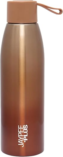 Jaypee Plus Victor ISI Certified Vaccum Insulated Thermosteel 500 ml Water Bottle 24 Hours Hot and Cold Double Walled Anti...