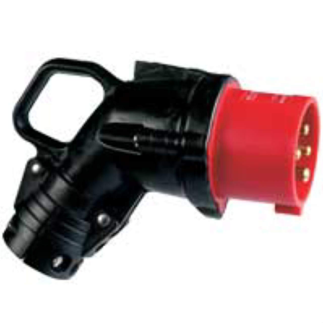 Fiche mobile coudée Hypra 16A - 3P+N+T - 380V~ à 415V~ caoutchouc - IP44
