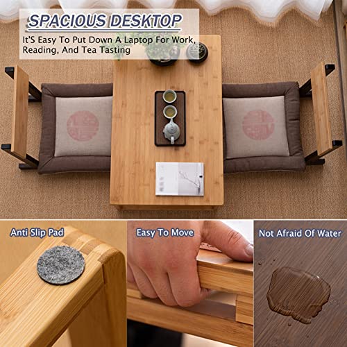 Table pliante robuste au style rustique pour salon et balcon - 5