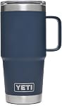 YETI Rambler 20 oz Travel Mug, Stainless Steel, Vacuum Insulated with Stronghold Lid, Navy