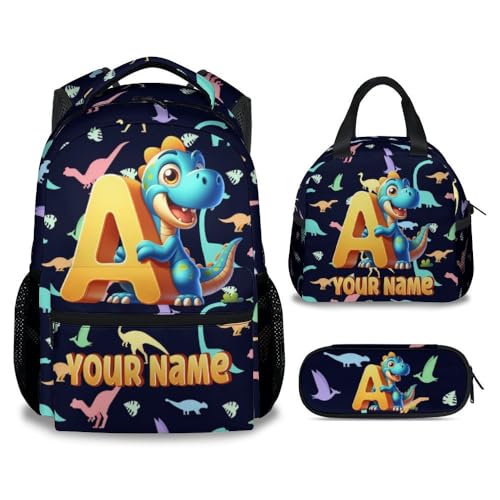 Dinosaur Backpack Set with Lunch Box