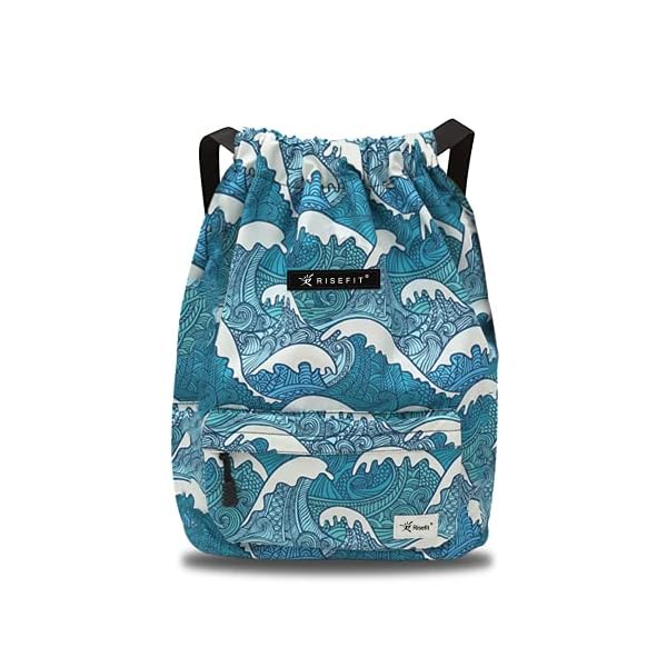 Risefit Waterproof Drawstring Bag, Gym Bag Sackpack Sports Beach Backpack for Men Women