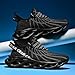 DZBAJRQM Men's Fashion Running Shoes-Breathable Mesh-Fashion Sneakers-Men's Large Size Basketball Shoes-Non-Slip Cushioned Fitness Training Tennis Shoes-Outdoor Casual Walking Shoes Black, 15