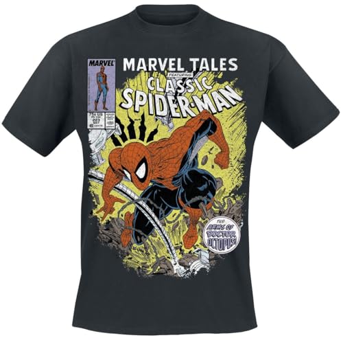 T-shirt Spider-Man homme noir regular résolvant le manque de style geek