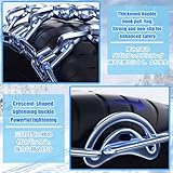 HUFIREHU Winter Tire Chains, Ice Chains For Tires, Portable Reusable Universal Emergency Tire Traction Chain For Passenger Car, Pickup Trucks And Suv - Set Of 2(275/55R20) - Image 2