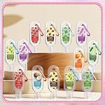 48 Pcs Mini Hand Sanitizers Bulk 1oz Travel Size Portable Hand Sanitizer Gel Gift Employee Appreciation Gift Instant Formula Fruit Flower Scented for Guest Coworker Staff Family Party Supplies