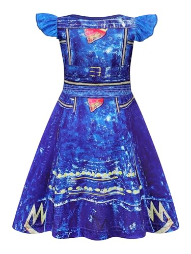 Jurebecia Girls Nightgowns Princess Nightdress Flutter Sleeves Pajamas Sleepwear for Toddler Kids Nightie Dress2