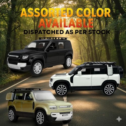Image of Remote Control Metal Diecast Resembling Defender Car with Smoke Effect | Openable Doors & Light | 1:22 Scale | Mist Toys for Kids