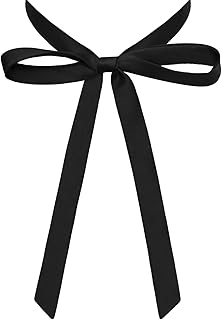 Bow Tie for Women, Self-tied Womens Tie, Solid Color Ribbon Girls Bowties, Womens Necktie for Uniform Accessory Party