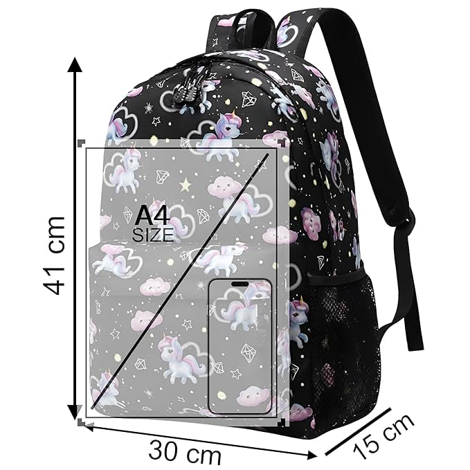 Image of College bag for girls and boys, Office Bag for Men & Women, 15.6 Inch Laptop Backpack, Water Resistant & Lightweight School and Tuition Bag, 2 Compartments with Bottle Holder