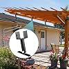 3 Pack Adjustable Saddle Patio Roof Riser Kit, Heavy Duty Pergola Roof Brackets Fit 4x4 Wood Beam for Wood Patio Cover Gazebo
