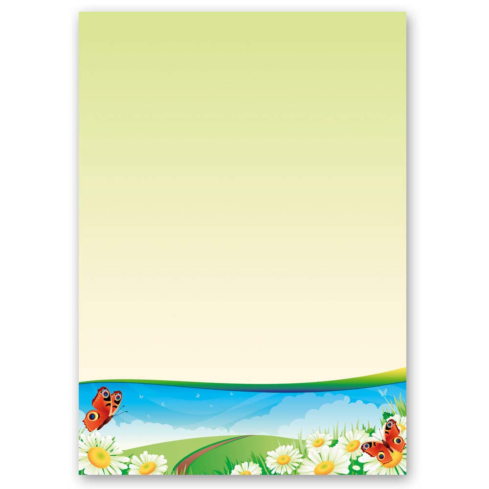 Motif Letter Paper! Seasons - Summer Summer Motif Four Seasons - Summer 250 Sheets DIN A4 - Paper-Media