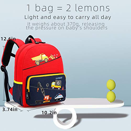 Car Dinosaur Kids Toddler Backpack for Boys and Girls Children Waterproof Preschool Bag(Bus)3