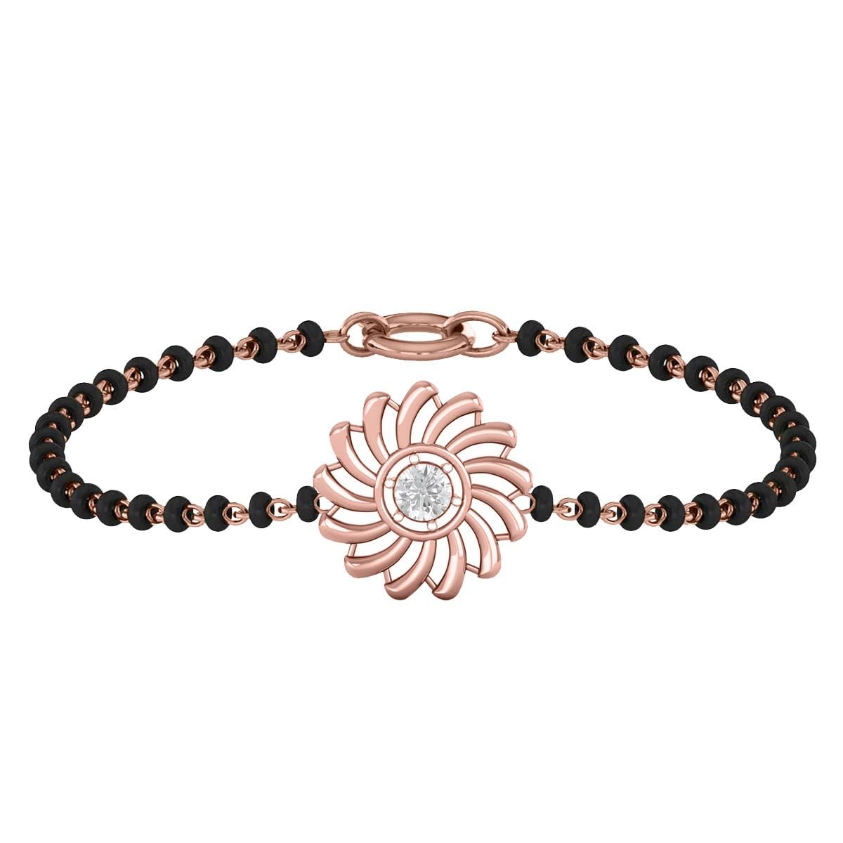 18K Rose Gold Diamond Bracelet for Women