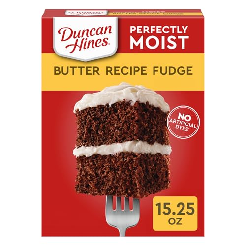 Duncan Hines Perfectly Moist Butter Recipe Fudge Cake Mix, 15.25 oz.