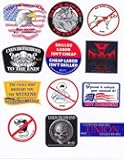 12 PCS Union Stickers – Funny Vinyl Decals for Hard Hat, Laptop, Toolboxes, Lockers – Labor Union Pride, Pro-Worker, Patriotic Protest Decals