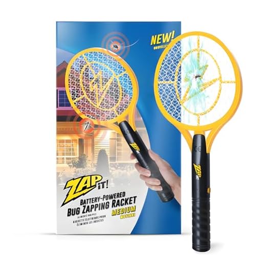 ZAP IT! Bug Zapper Battery Powered (2xAA Included) Bug Zapper Racket, 3,500 Volt