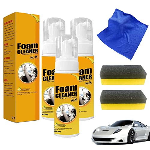 Neat Freakz Car Restoring Spray, Neat Freekz Car Restoring Spray, Neat Freaks Multipurpose Foam Cleaner, Powerful Decontamination Multifunctional Foam Cleaner Household (30ml,3Pcs)