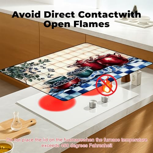 Image of Stove Top Cover for Glass Electric Stove (Bilberry, 30 inch x 21 inch)
