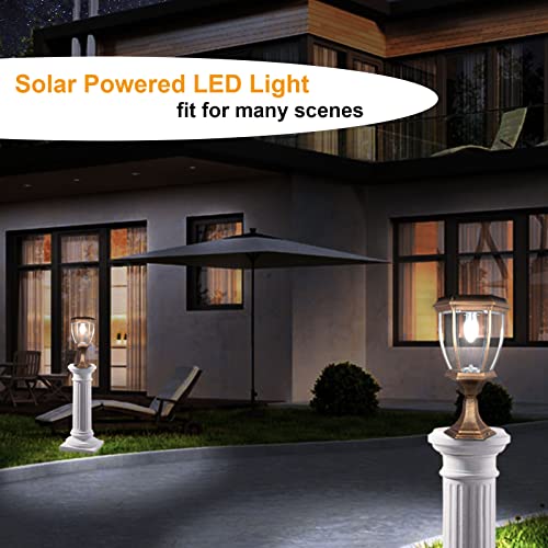 Kendal Large Outdoor Solar Powered Led Light Lamp (Bronze) #TOP6