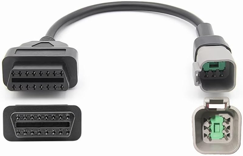 Cable adaptador OBD2 de 6 pines para CAN AM para bicicleta BRP Moto ATV UTV | Conector de diagnóstico de motocicleta Clut to OBD2 de 16 pines OBDII, funciona con el lector de códigos de escáner ELM327