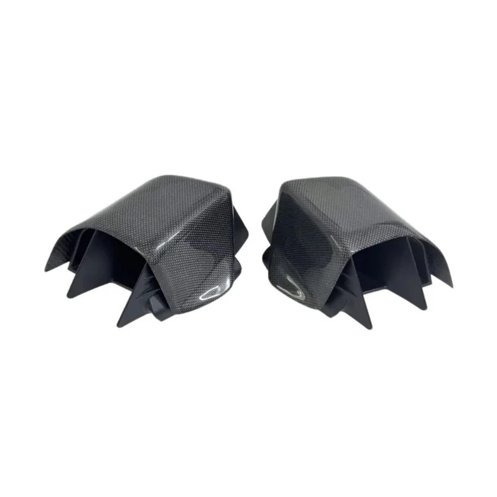 Motorcycle Fairing Side Wings Carbon Fiber Pattern V4s WINGLETKIT Fit for Ducati Fighter V4R Motorcycle Accessories V4 Fixed Wing V2 Fixed Winglet 2018-2024 Motorcycle Wing Spoiler(Bright)