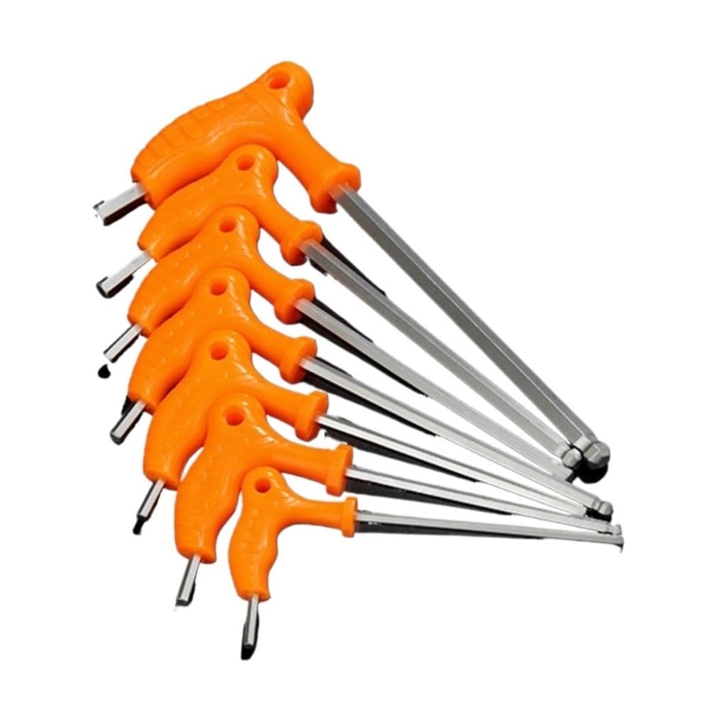 Llave Allen de 6 mm con mango en T y punta esférica