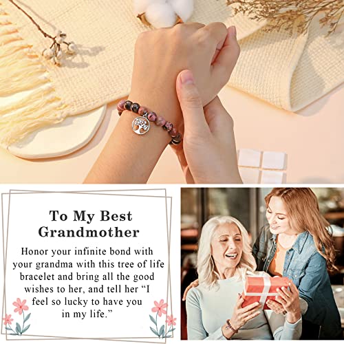 Grandma Gifts, Mothers Day Gifts For Grandma Grandmother Bracelet, Grandma Gift Ideas, Best Grandma Christmas Birthday Presents Gifts, Grandma To Be, Elderly Abuela Grandma Gifts From Granddaughter/Grandchildren #TOP1