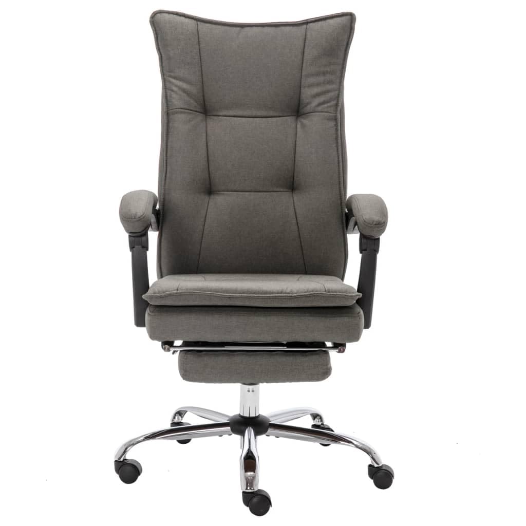 Sedia da ufficio massaggiante, ergonomica, con funzione massaggiante e riscaldamento, in tessuto, regolabile in altezza, con poggiapiedi e funzione reclinabile, per casa, massimo 110 kg