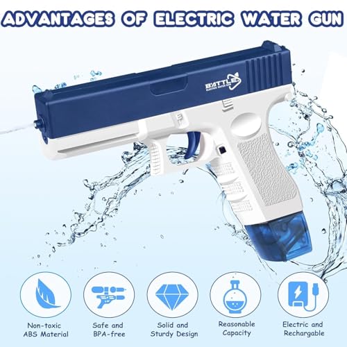 Image of Niku Automatic Electric Water Gun /Electric Pichkari for Holi & 32 FT Range - Multicolor | Water Blaster | for Adults and Kids