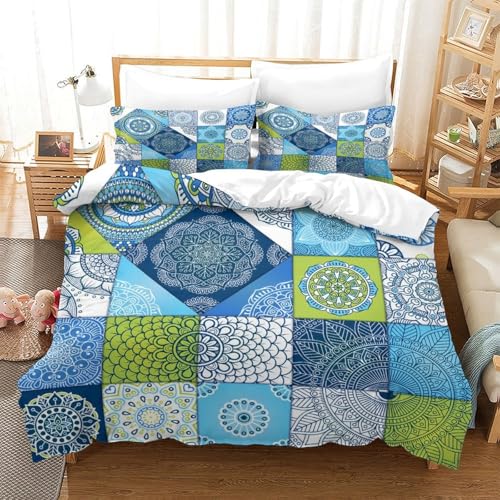 Parure de lit baroque double 200x200 microfibre avec housse de couette - 3