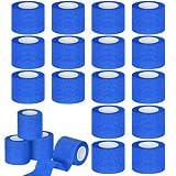 20 Rollos Benda Venda Cinta Bendaje Adhesiva 5cmX4.5m Venda Cohesiva Vendaje Autoadhesivo Deportiva Tape Vendaje Elástico Para Muñeca Dedos Deportivas Mascotas Perros (Blu)