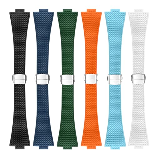 FKM Rubber Strap Compatible with Tissot PRX 40mm Watch Series (green) by LDDAL - Used condition - Image 6