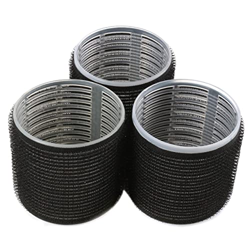 15x Jumbo Self Grip 60mm Hair Rollers, Hook & Loop Curling Wave Salon Quality Styling Tools