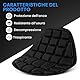 PSLER Sitzpolster für Motorrad, Universal-Sitzbezug, aus Netzstoff, für Motorroller, zur Druckentlastung von Airbag, Sonnencreme