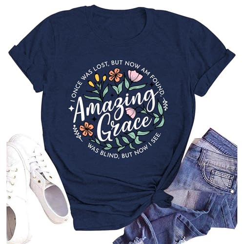 T-shirt chrétien femme idée cadeau spirituel inscription Faith Jesus Bible Verse