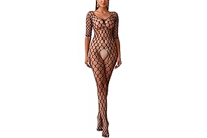 Women's Sexy Fishnet Nightwear Party Dress for Adults