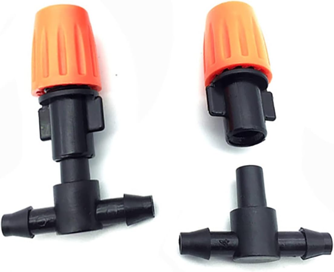 Gardening Irrigation Dripper 100 Sets of Garden and Lawn Irrigation Tools Agricultural Watering Drip Head Sprayer Nozzle Connected to 4/7 Mm Hose IT232