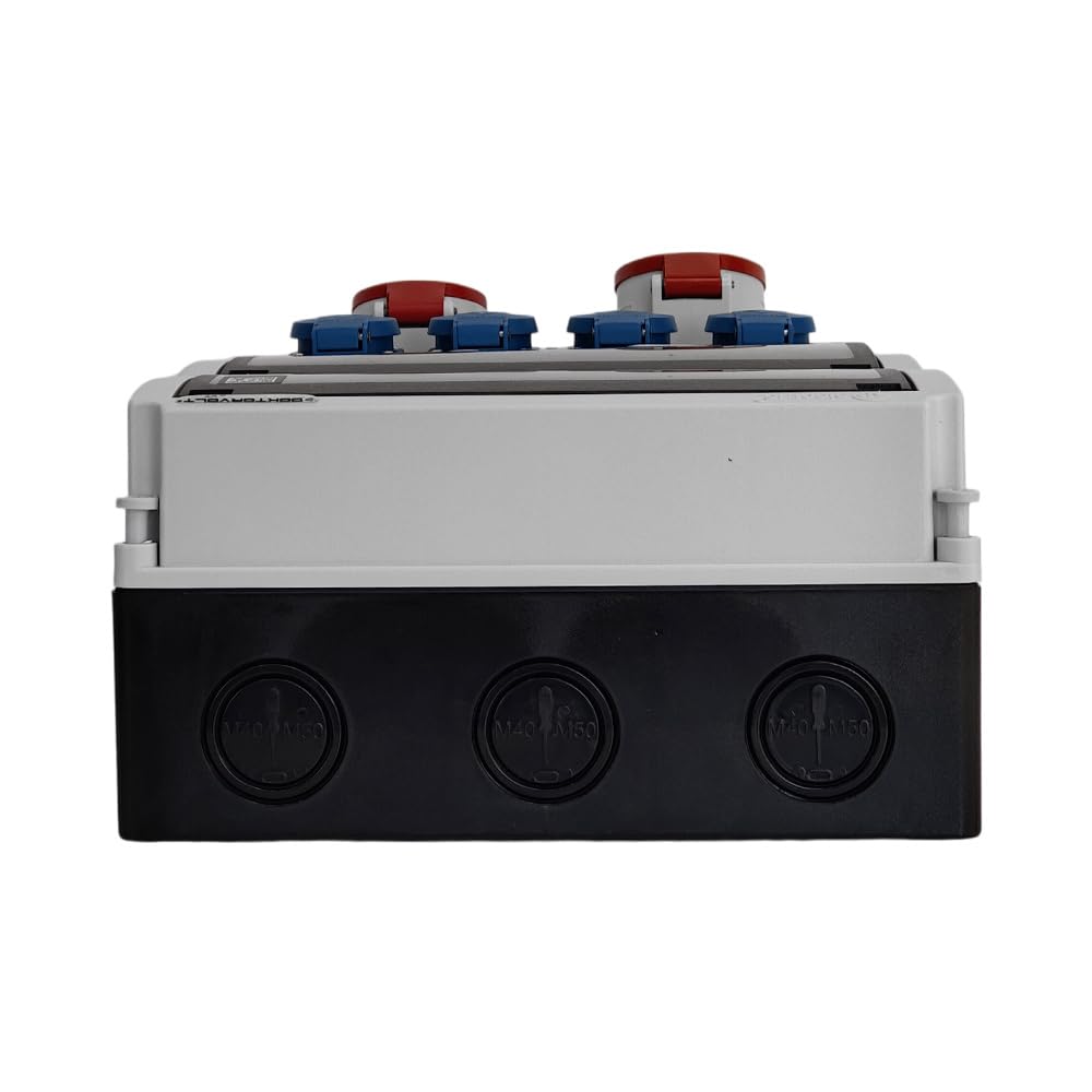 Stromverteiler eXT mit 4x230V 32A 16A CEE Steckdosen Wandverteiler Steckdosenverteiler Baustromverteiler Doktorvolt